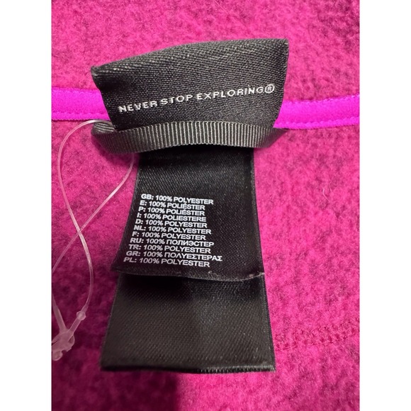 The North Face Crescent Full-Zip Fleece Jacket Fuchsia Pink Women's Size XXL - Picture 3 of 6